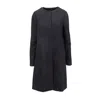 Roberta Furlanetto Coat With Honecomb Embroidery - '10s In Black