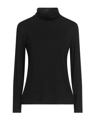 Roberta Puccini Woman T-shirt Black Size 16 Viscose, Elastane