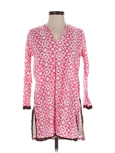 Pre-owned Roberta Roller Rabbit 3/4 Sleeve Blouse In Pink