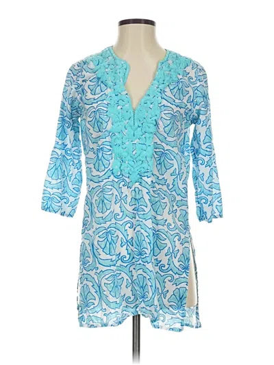 Pre-owned Roberta Roller Rabbit Casual Dress In Blue