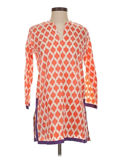 Pre-owned Roberta Roller Rabbit Casual Dress In Orange