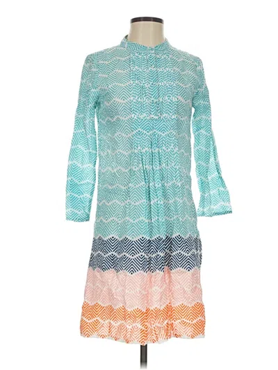 Pre-owned Roberta Roller Rabbit Casual Dress In Teal