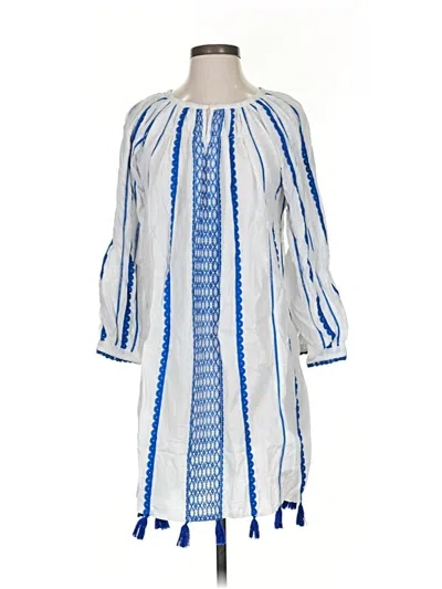 Pre-owned Roberta Roller Rabbit Casual Dress In White