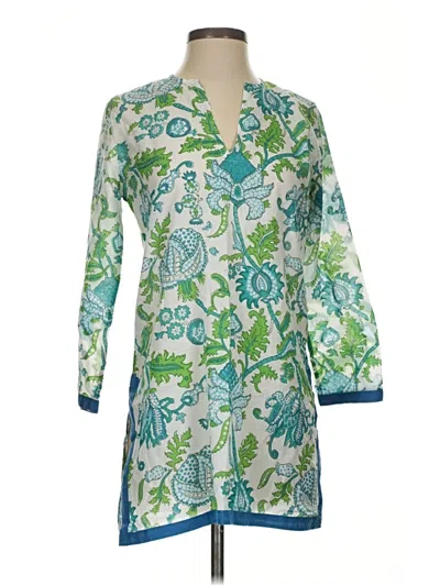 Pre-owned Roberta Roller Rabbit Kimono In Green