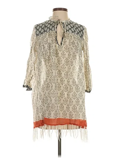 Pre-owned Roberta Roller Rabbit Kimono In Ivory