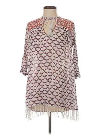 Pre-owned Roberta Roller Rabbit Kimono In Silver