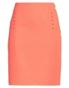 Roberto Avolio Milano Woman Mini Skirt Orange Size 10 Wool In Orange