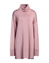 Roberto Avolio Milano Woman Turtleneck Pink Size 14 Virgin Wool