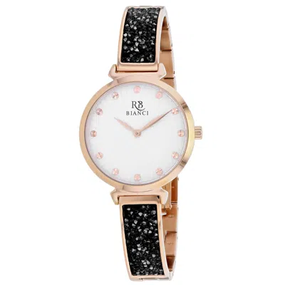 Roberto Bianci Women's Billare White Round 34mm In Gold
