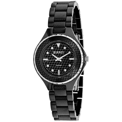 Roberto Bianci Casaria Checkered Bezel 32mm Watch In Black