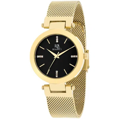 Roberto Bianci Women's Black Dial Watch In Gold