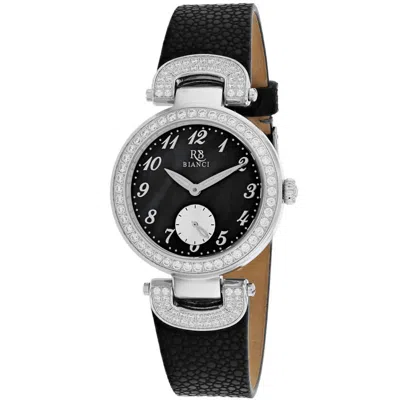 Roberto Bianci Alessandra Crystal 34mm Watch In Black