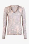 Roberto Cavalli -  Blouses & Tops Indigo/nude Unica In Neutral
