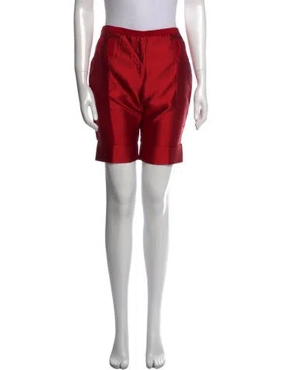Pre-owned Roberto Cavalli 2006 Mini Shorts In Red