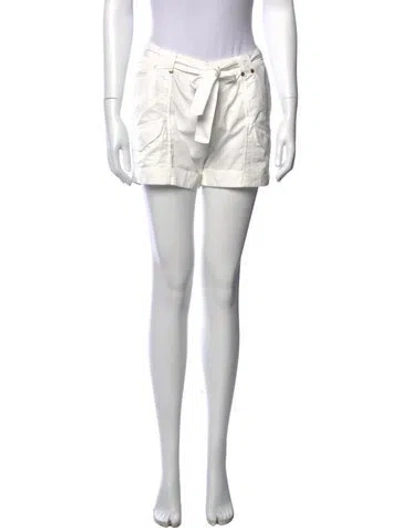 Pre-owned Roberto Cavalli 2007 Mini Shorts In White