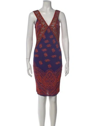 Pre-owned Roberto Cavalli 2010's Mini Dress In Multi