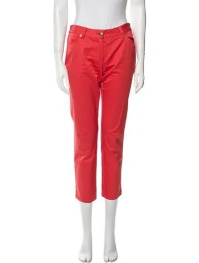 Pre-owned Roberto Cavalli 2010's Straight Leg Pants In Orange