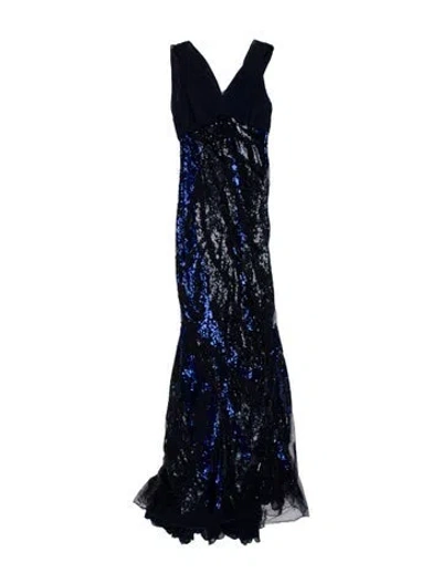 Pre-owned Roberto Cavalli 2011 Long Dress In Blue