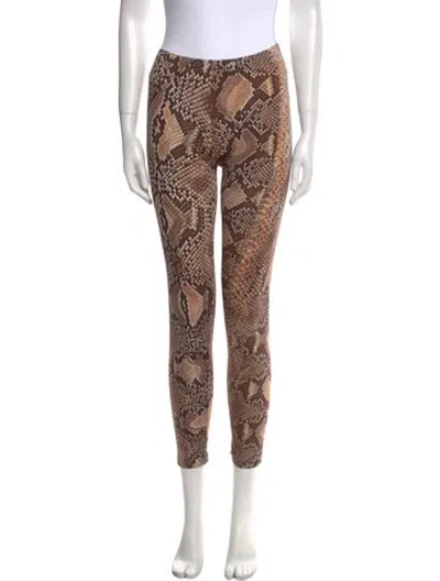 Pre-owned Roberto Cavalli 2011 Skinny Leg Pants W/ Tags In Brown