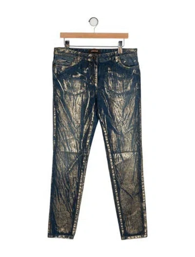 Pre-owned Roberto Cavalli 2011 Straight Leg Jeans In Multi