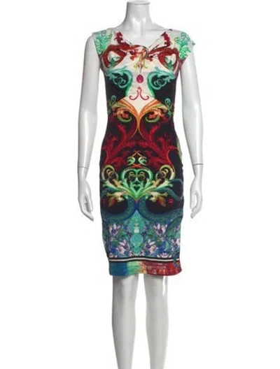 Pre-owned Roberto Cavalli 2012 Knee-length Dress In Black