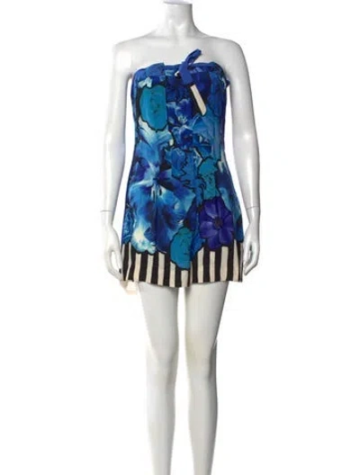 Pre-owned Roberto Cavalli 2012 Silk Romper In Multi