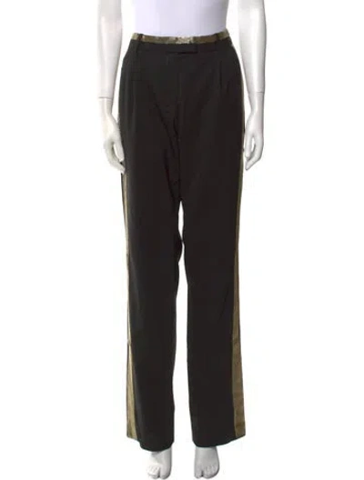 Pre-owned Roberto Cavalli 2012 Straight Leg Pants In Multi