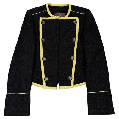 Pre-owned Roberto Cavalli 2016  Napoleon Jacket In Black