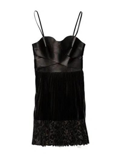 Pre-owned Roberto Cavalli 2018 Mini Dress In Black
