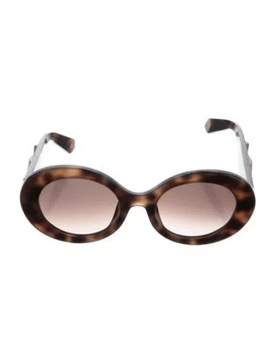 Pre-owned Roberto Cavalli 2021 Lv Empreinte Round Round Sunglasses In Brown