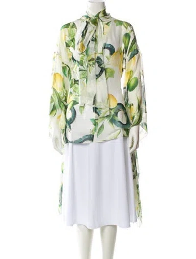 Pre-owned Roberto Cavalli 2024 Floral Print Blouse In Multi