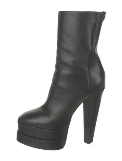 Pre-owned Roberto Cavalli 2025 Leather Boots In Black