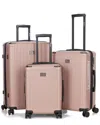 Roberto Cavalli 3pc Expandable Softcase Luggage Set In Neutral