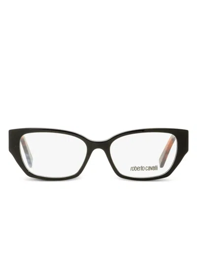 Roberto Cavalli Rectangular Rc5101 Eyeglasses Woman Eyeglass Frame Brown Size 52 Ace