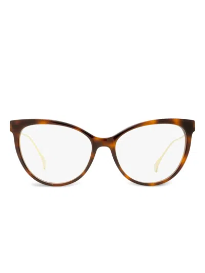 Roberto Cavalli Butterfly Rc5115 Eyeglasses Woman Eyeglass Frame Brown Size 54 Aceta