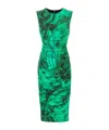 ROBERTO CAVALLI ABSTRACT-PRINT MIDI DRESS