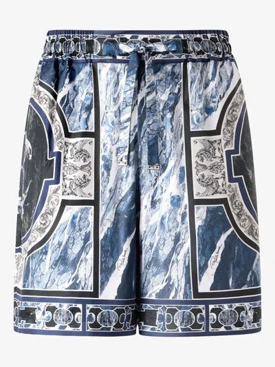 ROBERTO CAVALLI ABSTRACT-PRINT SHORTS