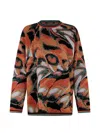 Roberto Cavalli Pullover Mit Butterfly-print In Multi