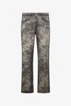 Roberto Cavalli All-over Logo Print Jeans In Multi