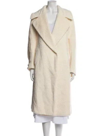 Pre-owned Roberto Cavalli Alpaca Faux Fur Coat In Neutral