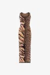 Roberto Cavalli Kleid Mit Animal-print In Brown