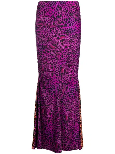 Roberto Cavalli Rock Mit Animal-print In Black