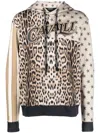 Roberto Cavalli Hoodie Mit Animal-print In Neutrals