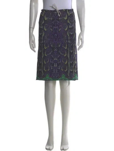 Pre-owned Roberto Cavalli Animal Print Knee-length Skirt In Multi