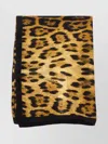 Roberto Cavalli Animal Print Lightweight Rectangular Scarf Soft Texture In Animal Print