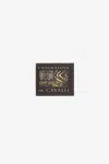 Roberto Cavalli Animal-print Logo Bi-fold Wallet In Black