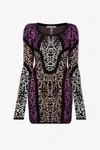 Roberto Cavalli Animal Print Panelled Minidress In Multicolor