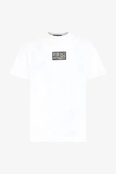 Roberto Cavalli Animal Print T-shirt In White
