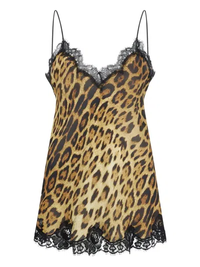 ROBERTO CAVALLI ANIMAL-PRINT TOP