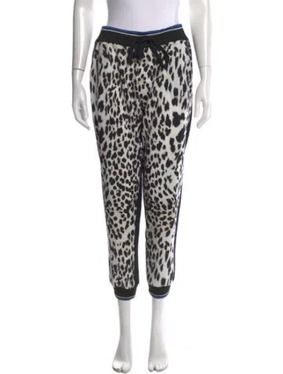 Pre-owned Roberto Cavalli Animal Print Wide Leg Pants In Brown